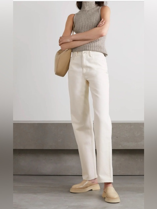 Wandler Denim - Wandler Cream Straight-Leg Jeans